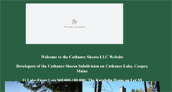 Desktop Screenshot of cathanceshoresllc.com